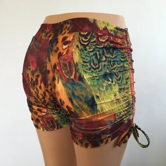 Feather Festival Hot Yoga Short long Short side strings Made in USA SXYfitness - Picture 2 of 8